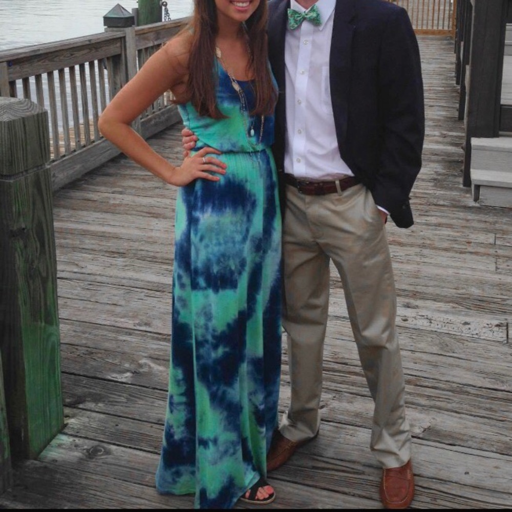 Watercolor/tie dye Maxi Dress